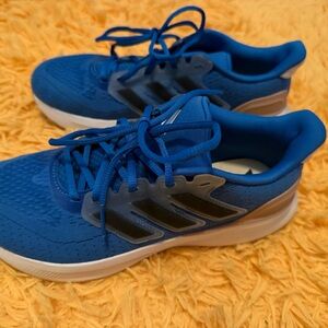 Adidas Royal Blue Running Shoes with Black Accents Boys 6.5